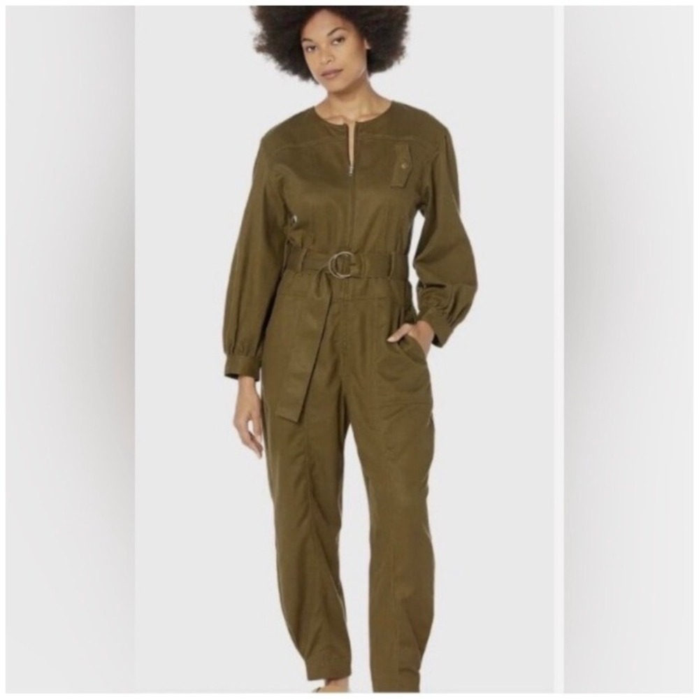 Madewell tapered leg jumpsuit green women's size small brand new without the tag